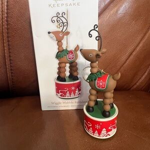 Keepsake Wiggle-Wobble Reindeer Ornament 2010
